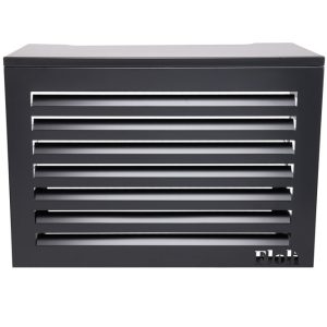 Aluminium Airco Cover Floli Hoogwaardige Kwaliteit Zwart -- Medium
