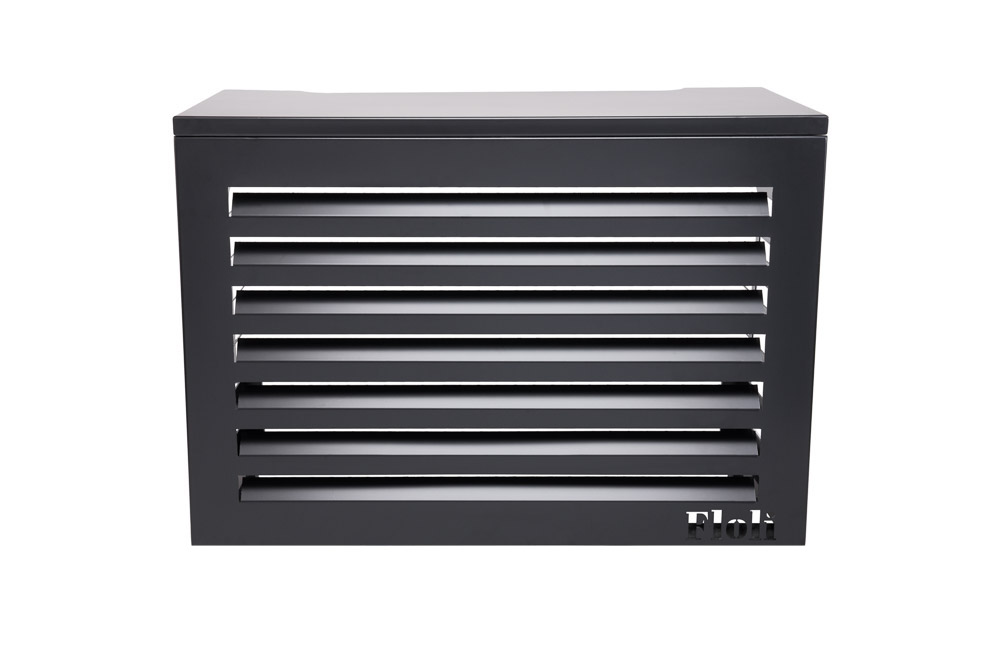 Aluminium Airco Cover Floli Hoogwaardige Kwaliteit Zwart Large