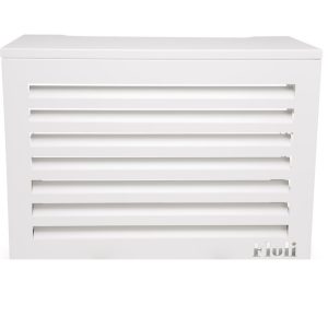 Aluminium Airco Cover Floli Hoogwaardige Kwaliteit Wit -- Medium
