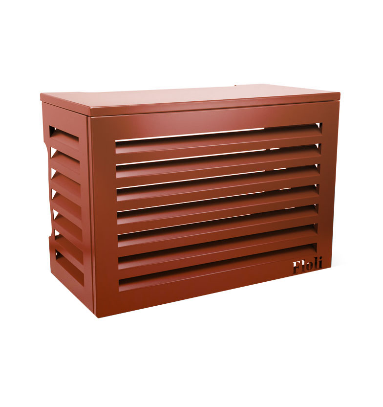 Aluminium Airco Cover Floli Hoogwaardige Kwaliteit Steenrood Large