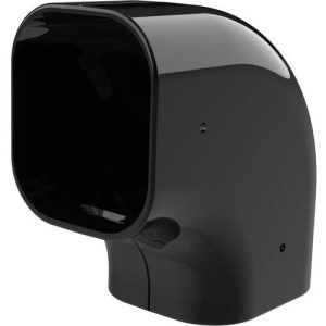Zwarte haakse bocht 74x55mm 90 graden